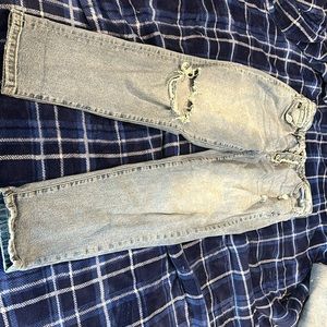 Kancan high rise distressed boyfriend jeans  size 13/30